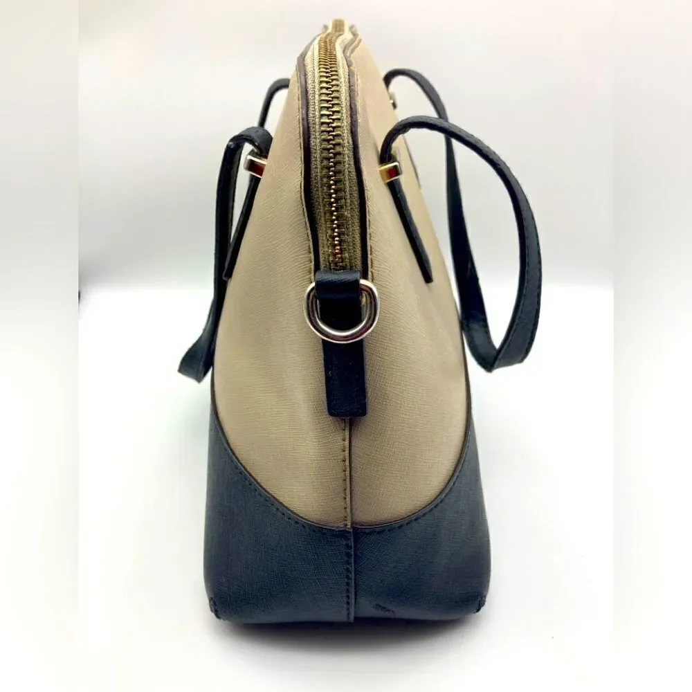 Kate Spade New York Cow Leather Color Block Purse Satchel Handbag